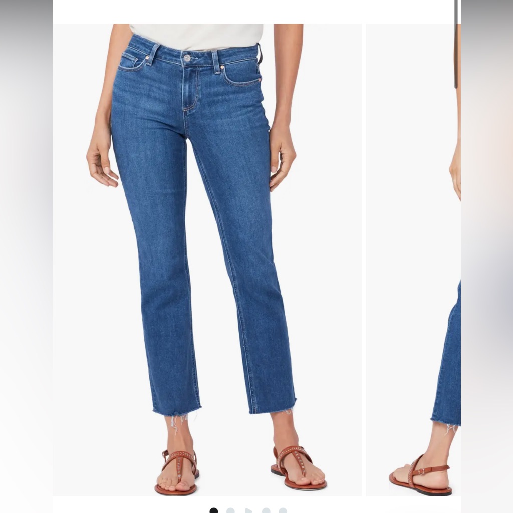 Paige Amber Raw Hem Size 28